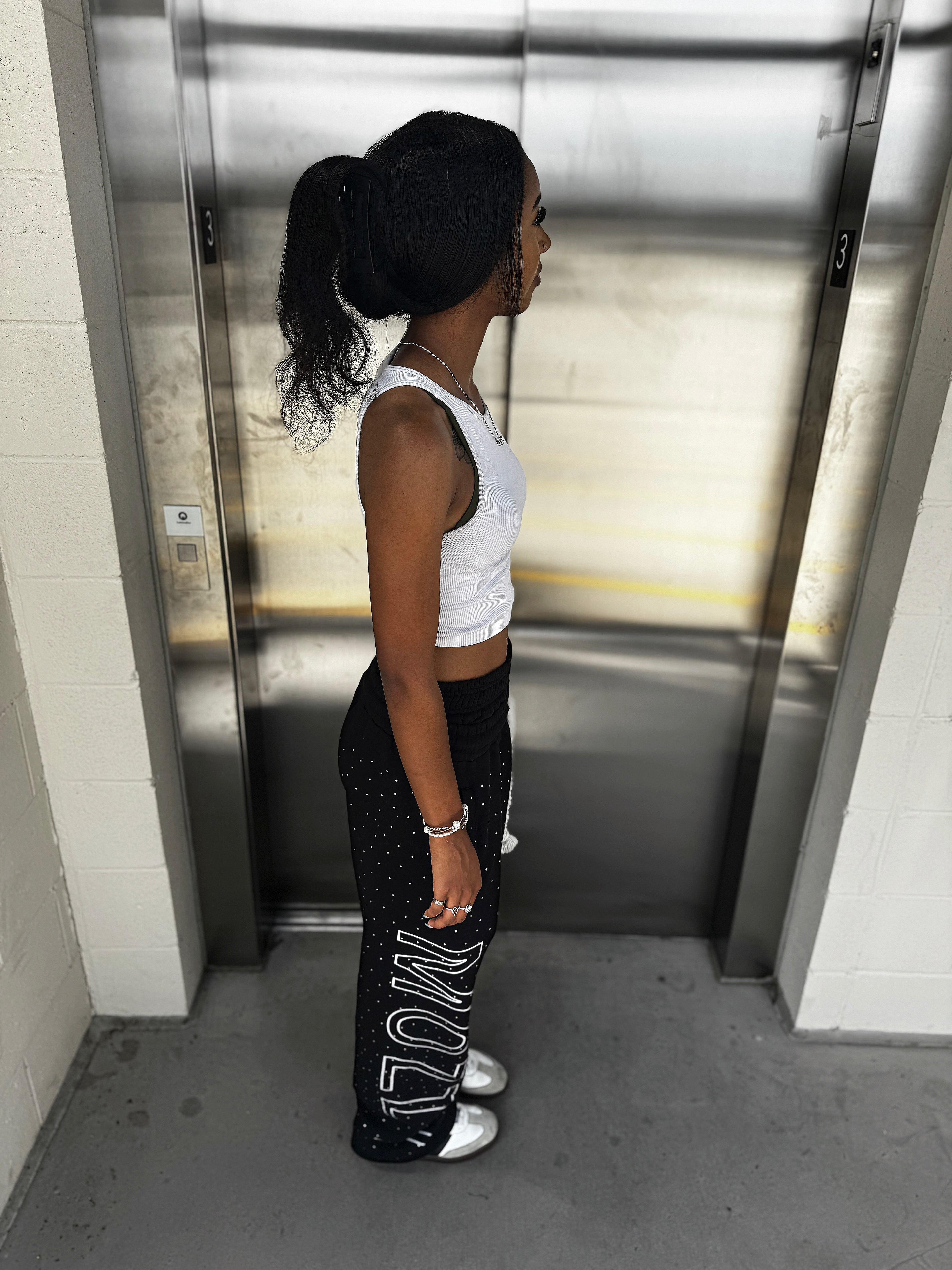 Mozzywurld Rhinestone Pants